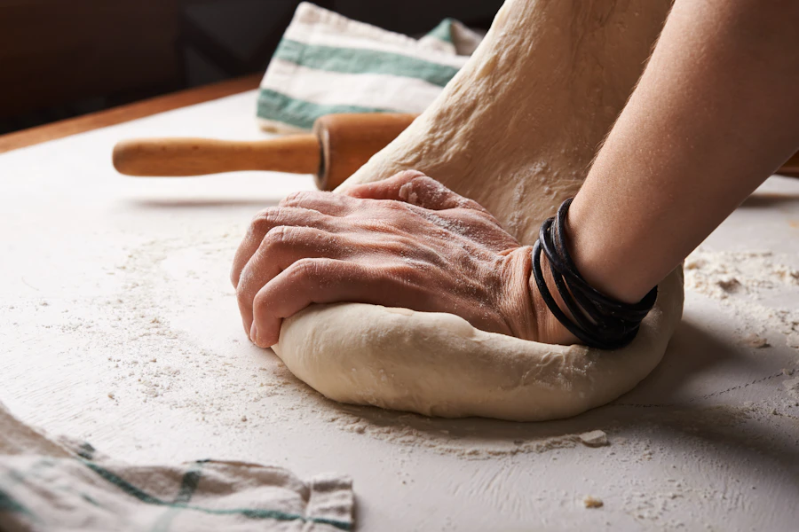 Dough preparation illustrating food manufacturing applications